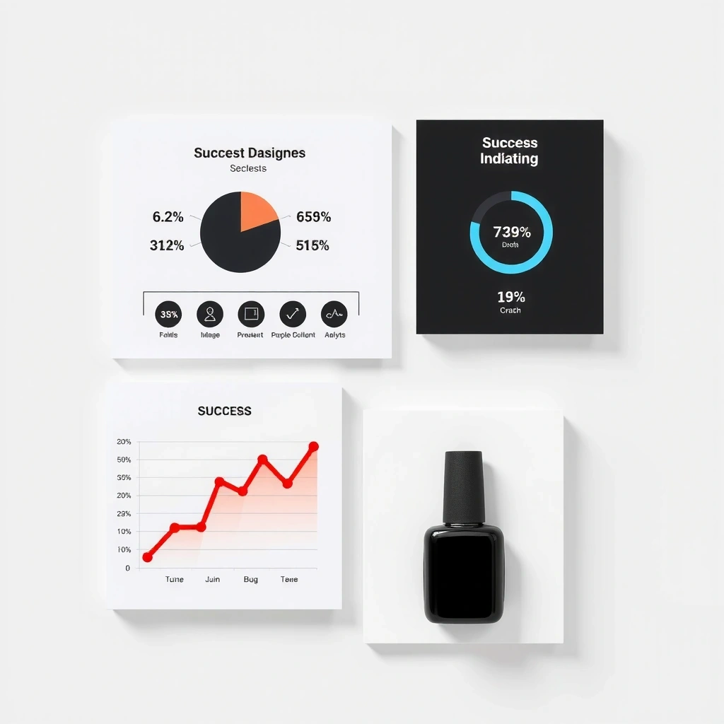 Project success metrics visualization showing improved performance